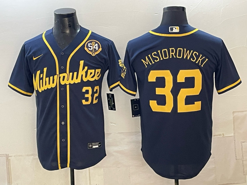 Men 2026 Milwaukee Brewers #32 Misiorowski blue Game Nike MLB Jersey 101202